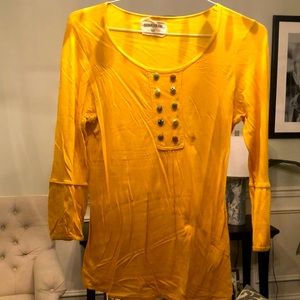 Anthropologie size medium yellow blouse